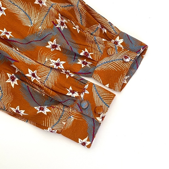 & Other Stories Floral Feather Print Midi Dress - Picture 6 of 10